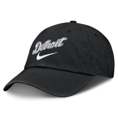 Black Detroit Tigers Nike Primetime Club Adjustable Hat