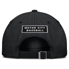 Black Detroit Tigers Nike Primetime Club Adjustable Hat
