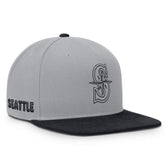 Gray/Navy Seattle Mariners Nike Primetime Pro Dri-FIT Snapback Hat
