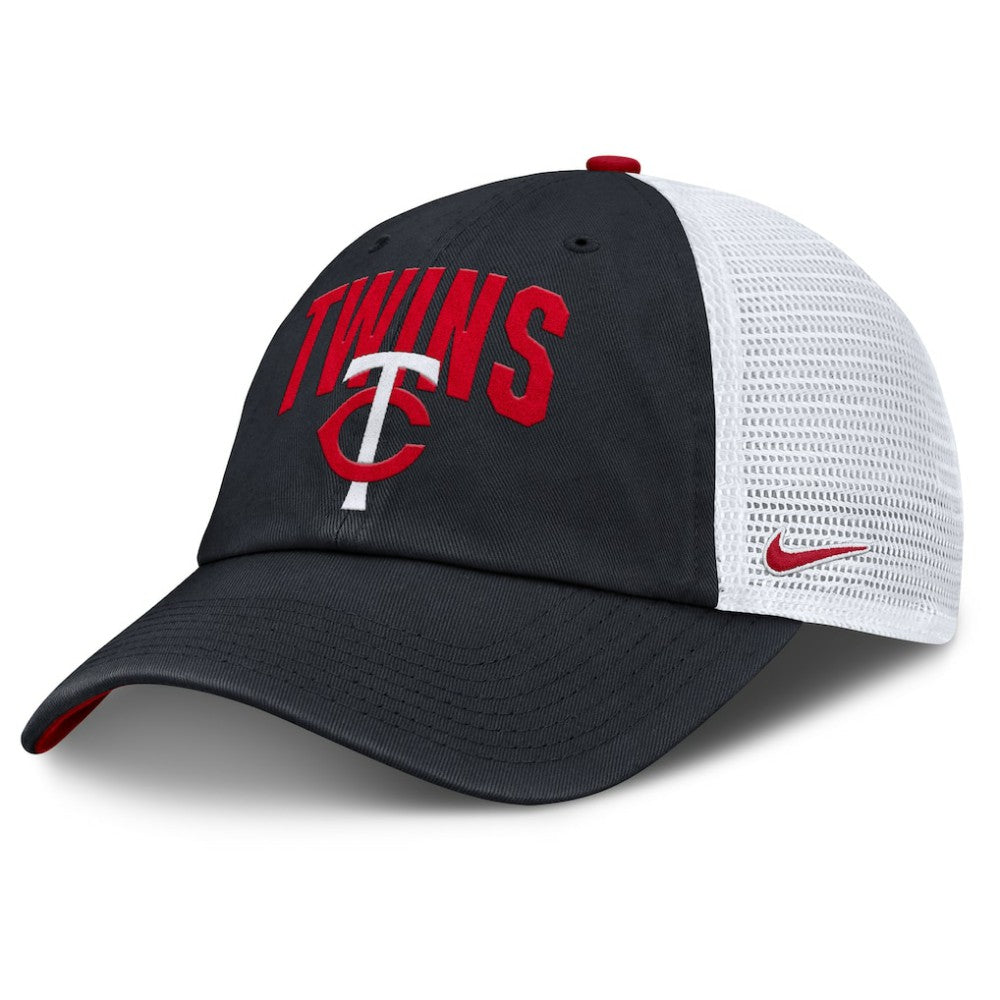 Navy Minnesota Twins Nike Primetime Club Adjustable Trucker Hat