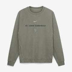 Olive St. Louis Cardinals Nike Statement Primary Raglan Dri-FIT Sweatshirt