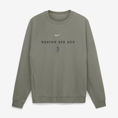 Olive Boston Red Sox Nike Statement Primary Raglan Dri-FIT Sweatshirt