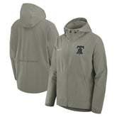Olive Philadelphia Phillies Nike Unlimited Packable Full-Zip Hooded Jacket