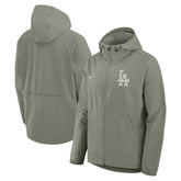 Olive Los Angeles Dodgers Nike Unlimited Packable Full-Zip Hooded Jacket