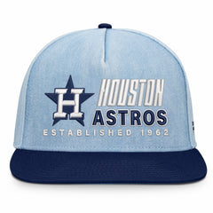 Denim Houston Astros Fanatics Twinbill Snapback Hat