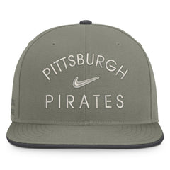 Olive Pittsburgh Pirates Nike Pro Dri-FIT Snapback Hat