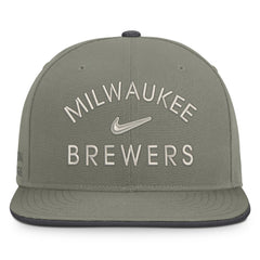 Olive Milwaukee Brewers Nike Pro Dri-FIT Snapback Hat