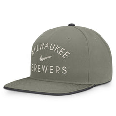 Olive Milwaukee Brewers Nike Pro Dri-FIT Snapback Hat