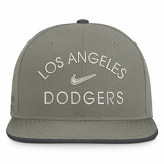Olive Los Angeles Dodgers Nike Pro Dri-FIT Snapback Hat