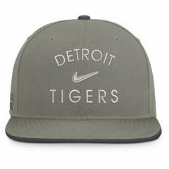 Olive Detroit Tigers Nike Pro Dri-FIT Snapback Hat