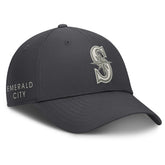 Anthracite Seattle Mariners Nike Club Dri-FIT Adjustable Hat