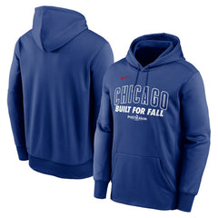 Royal Chicago Cubs Nike 2025 MLB Postseason Authentic Collection Therma Fleece Hoodie