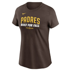 Brown San Diego Padres Nike Women's 2025 MLB Postseason Authentic Collection T-Shirt