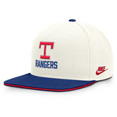 Cream/Royal Texas Rangers Nike Cooperstown Pro Dri-FIT Snapback Hat