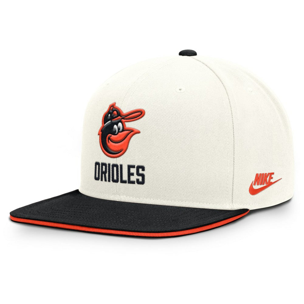 Cream/Black Baltimore Orioles Nike Cooperstown Pro Dri-FIT Snapback Hat