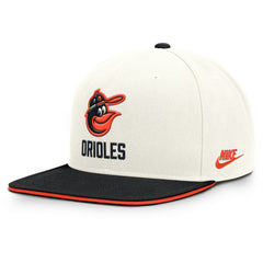 Cream/Black Baltimore Orioles Nike Cooperstown Pro Dri-FIT Snapback Hat