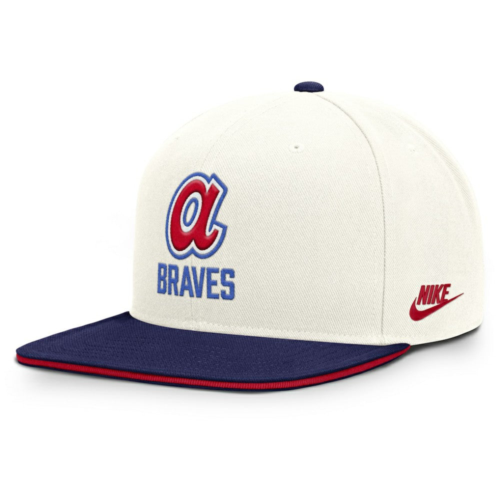 Cream/Royal Atlanta Braves Nike Cooperstown Pro Dri-FIT Snapback Hat