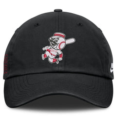Black Cincinnati Reds Nike Cooperstown Club Adjustable Hat