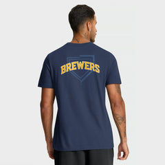 Navy Milwaukee Brewers Nike Primetime 2-Hit T-Shirt