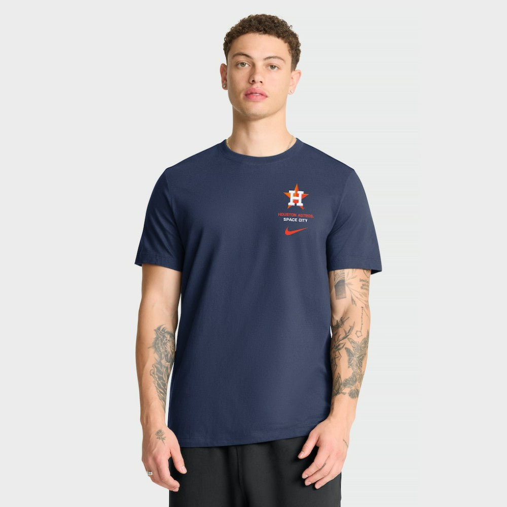 Navy Houston Astros Nike Primetime 2-Hit T-Shirt