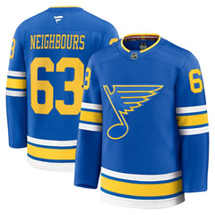 NHL Jake Neighbours St. Louis Blues Fanatics Home Premium Jersey