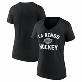 NHL Los Angeles Kings Logo Athletic Women's Arch Victory V-Neck T-Shirt