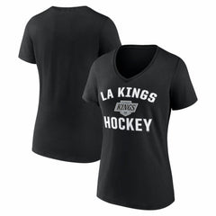 NHL Los Angeles Kings Logo Athletic Women's Arch Victory V-Neck T-Shirt