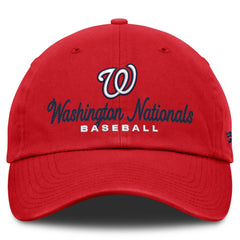 Red Washington Nationals Fanatics Women's Velocity Adjustable Hat