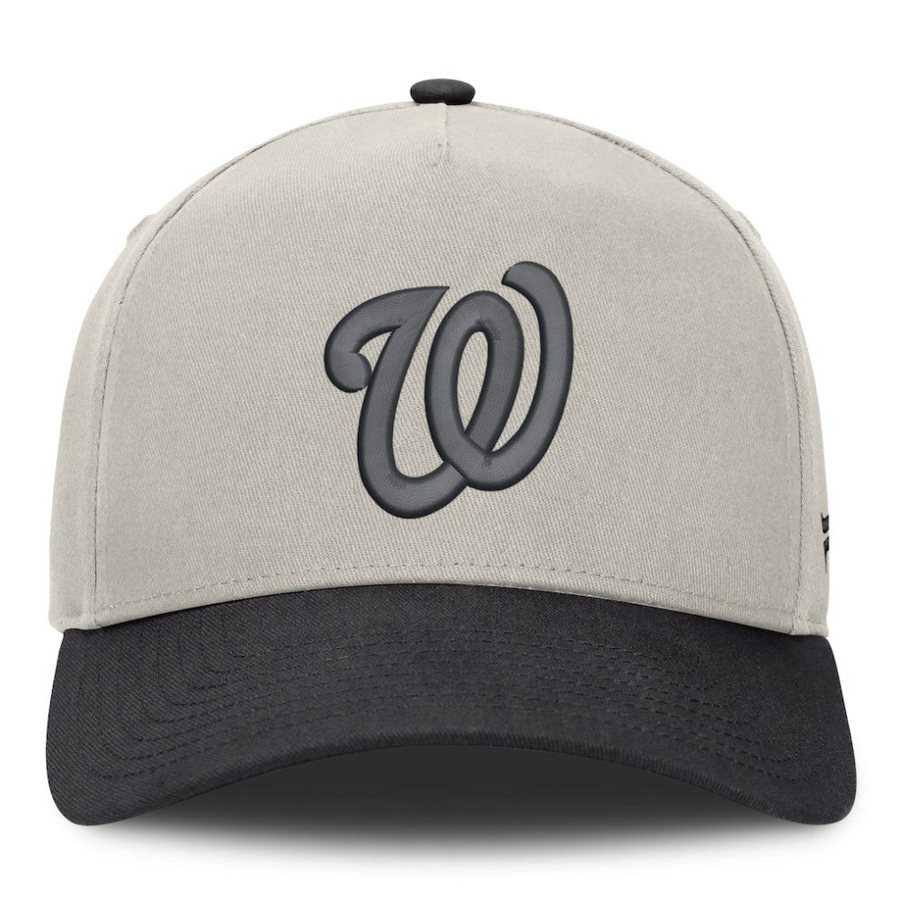 Stone/Graphite Washington Nationals Fanatics Wonder A-Frame Adjustable Hat