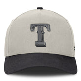 Stone/Graphite Texas Rangers Fanatics Wonder A-Frame Adjustable Hat