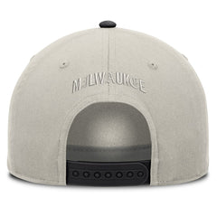 Stone/Graphite Milwaukee Brewers Fanatics Wonder A-Frame Adjustable Hat