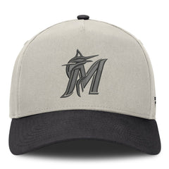 Stone/Graphite Miami Marlins Fanatics Wonder A-Frame Adjustable Hat