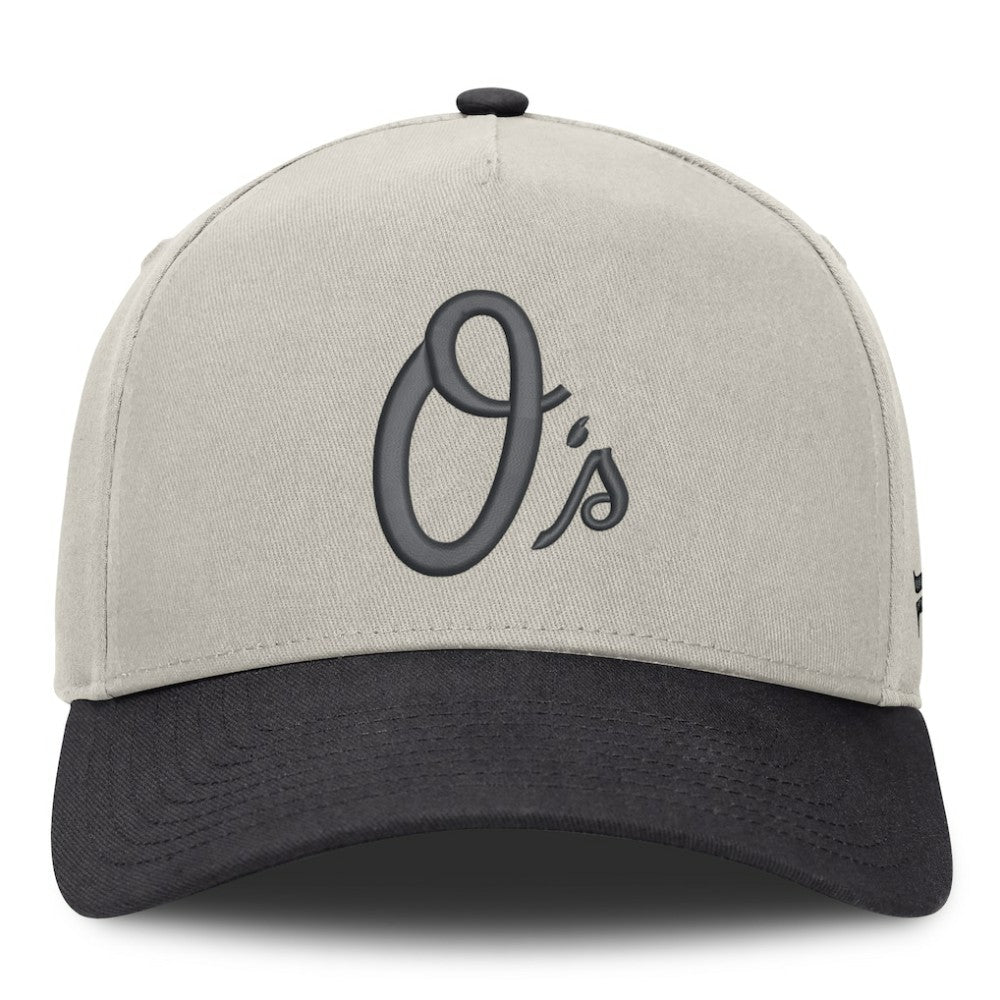 Stone/Graphite Baltimore Orioles Fanatics Wonder A-Frame Adjustable Hat