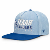 Denim Texas Rangers Fanatics Twinbill Snapback Hat