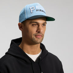 Denim Pittsburgh Pirates Fanatics Twinbill Snapback Hat