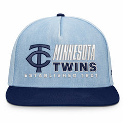 Denim Minnesota Twins Fanatics Twinbill Snapback Hat