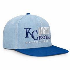 Denim Kansas City Royals Fanatics Twinbill Snapback Hat