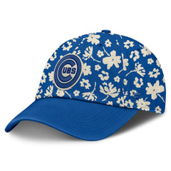 Royal Chicago Cubs Fanatics Women's Blossom Adjustable Hat