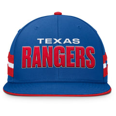 Royal Texas Rangers Fanatics Pick Off Fitted Hat