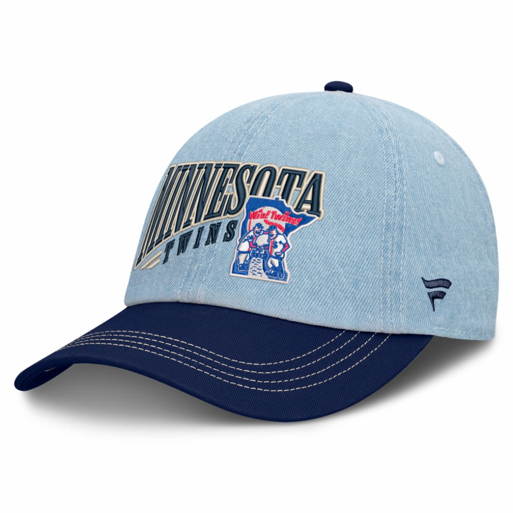 Denim Minnesota Twins Fanatics Retire Adjustable Hat