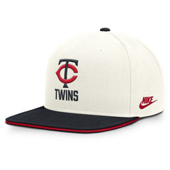 Cream/Navy Minnesota Twins Nike Cooperstown Pro Dri-FIT Snapback Hat