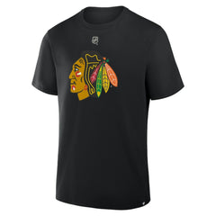 NHL Connor Bedard Chicago Blackhawks Fanatics Authentic Stack Name & Number T-Shirt