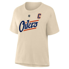 NHL Connor McDavid Edmonton Oilers Fanatics Women's Alternate Name & Number T-Shirt