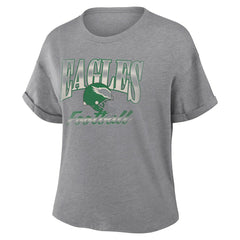 Women's Overplayed Tribute Tri-Blend Boxy T-Shirt - Philadelphia Eagles T-shirts