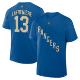 NHL Alexis Lafreniere New York Rangers Fanatics Authentic Stack Name & Number T-Shirt