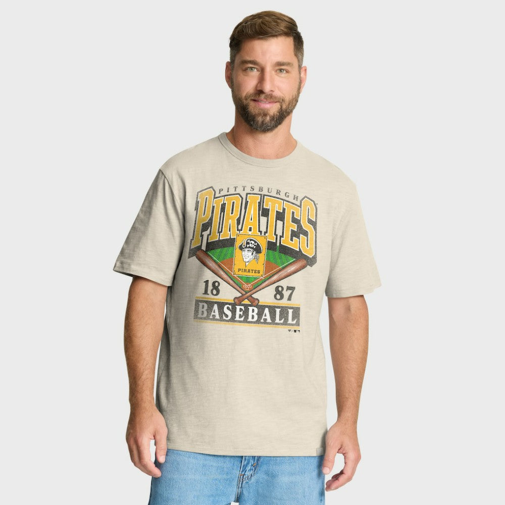 Tan Pittsburgh Pirates Fanatics Stadium Slub T-Shirt
