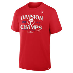Red Philadelphia Phillies Fanatics 2025 NL East Division Champions Locker Room T-Shirt