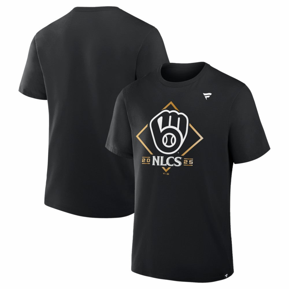 Black Milwaukee Brewers Fanatics 2025 National League Division Series Champions Locker Room T-Shirt