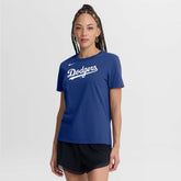 Royal Los Angeles Dodgers Nike Women's Wordmark T-Shirt