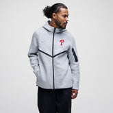 Heather Gray Philadelphia Phillies Nike Tech Fleece Raglan Full-Zip Windrunner Hoodie